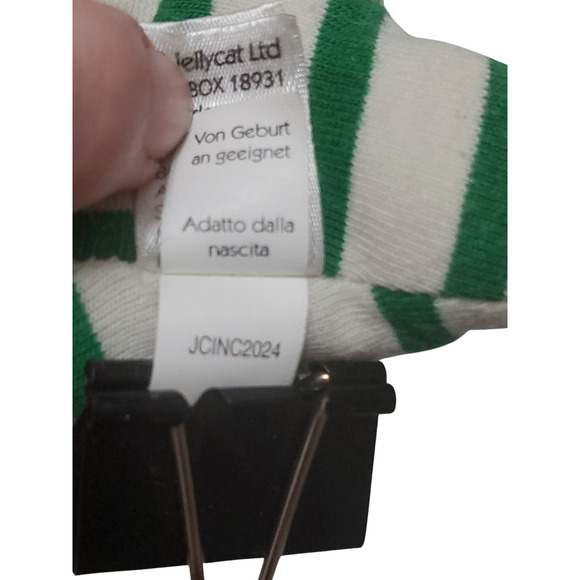 Little JellyCat Alligator Green White Stripes Crocodile 11" Baby Plush - Picture 10 of 12